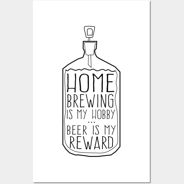 Homebrewing is my hobby Wall Art by Blister